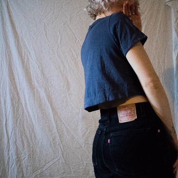 Wilfred Free Navy Crop Top - Picture 3 of 5